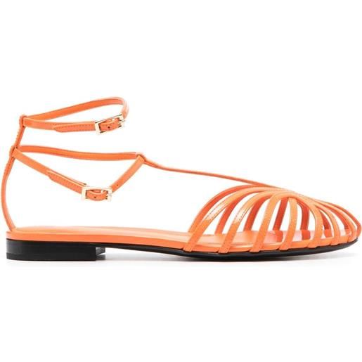 Alevì sandali con tacco basso - arancione