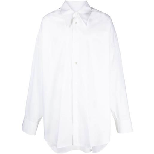 MM6 Maison Margiela camicia lunga - bianco