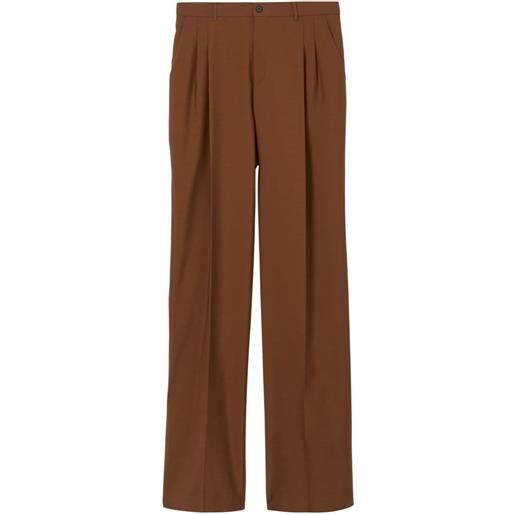 Burberry pantaloni sartoriali - marrone