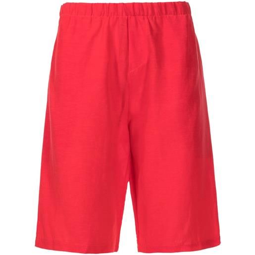 Amir Slama shorts con vita elasticizzata - rosso
