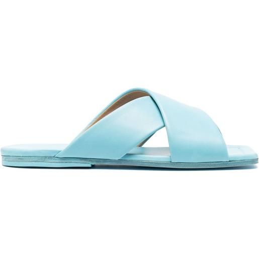 Marsèll slippers con punta quadrata - blu