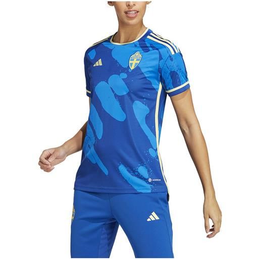 Adidas sweden 22/23 woman short sleeve t-shirt away blu s