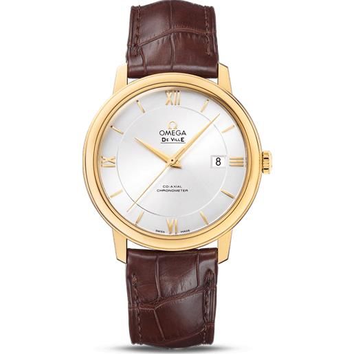 Omega orologio Omega de ville prestige co-axial chronometer con cassa in oro giallo