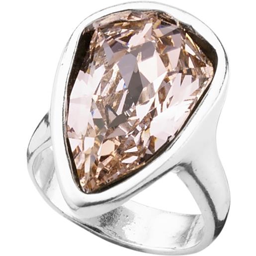 UNOde50 anello uno de 50 pavonearse in argento con cristallo swarovski rosa