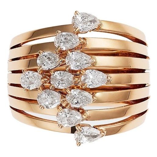 Crivelli anello Crivelli fascia in oro rosa e diamanti