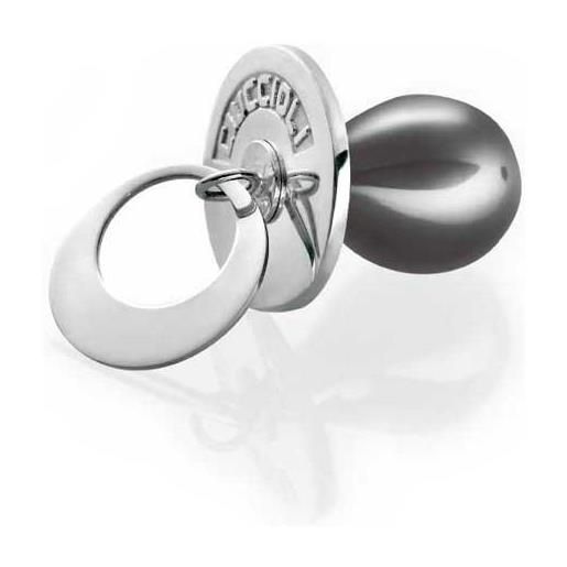 Ciuccioli Gioielli i Ciuccioli Gioielli ciondolo pendente ciuccio in argento e nero con collana 55 cm
