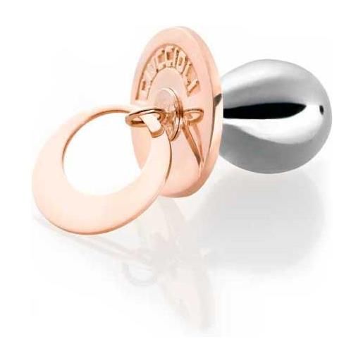 Ciuccioli Gioielli i Ciuccioli Gioielli ciondolo pendente ciuccio in argento pvd rosa e argento con collana lunga 55 cm
