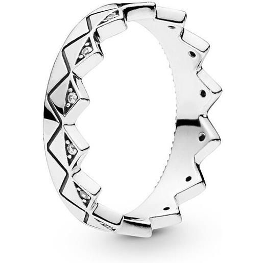 Pandora anello Pandora tiara esotica in argento con zirconia cubica