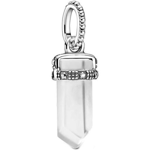 Pandora charm pendente Pandora amuleto bianco in argento
