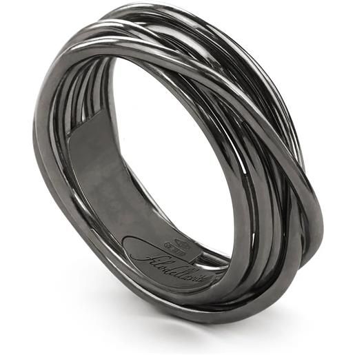 Rubinia Gioielli anello filodellavita 7 fili in argento brunito