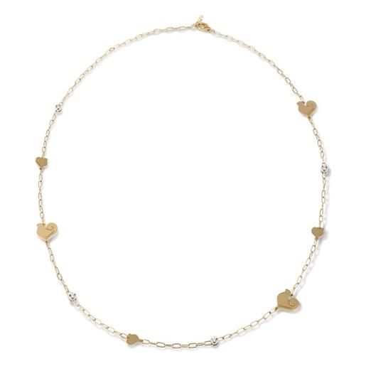 Chantecler Capri collana chantecler anima con simboli galli in oro giallo e diamanti 50 - 55 cm