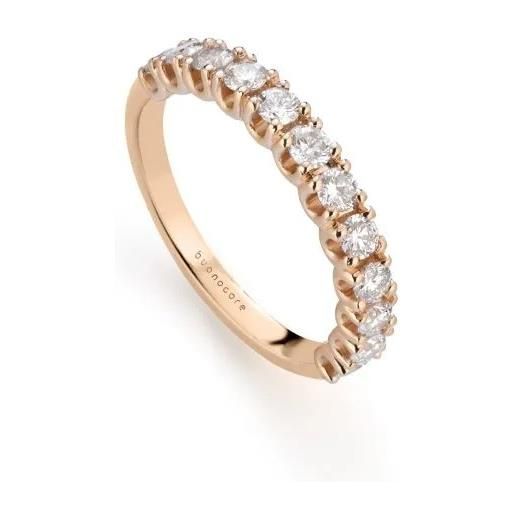 Buonocore anello Buonocore eternity in oro rosa con diamanti