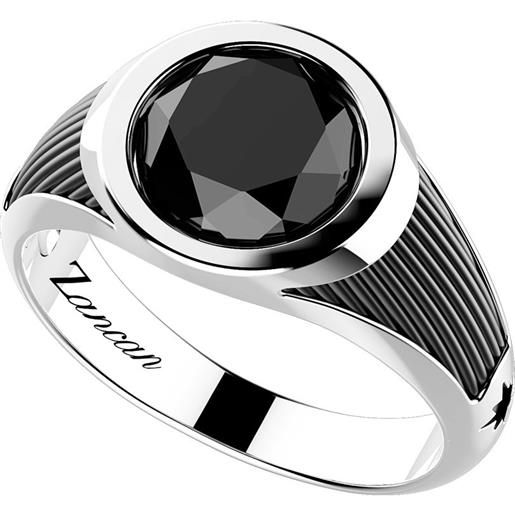 Zancan anello da uomo Zancan cosmopolitan stone in argento con onice tonda