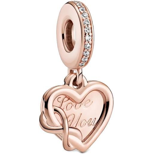 Pandora charm pendente Pandora rose a cuore amore infinito