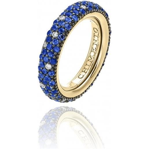 Chimento anello Chimento forever star in oro giallo con zaffiri blu e diamanti