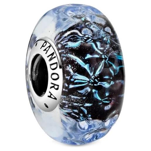 Pandora charm Pandora oceano vetro di murano blu scuro