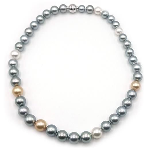 Mikimoto collana Mikimoto con perle multicolor e oro bianco