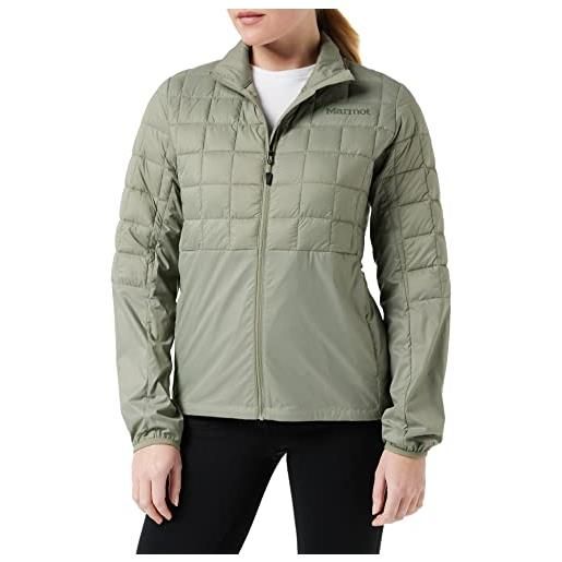 Marmot donna wm's echo featherless hybrid, giacca da escursioni isolata, giacca funzionale impermeabile, giacca imbottita, giacca outdoor antivento, black, s