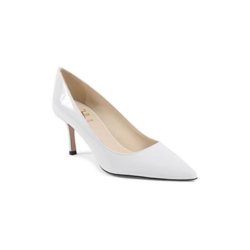 19V69 ITALIA womens pump off white ines65 off white patent