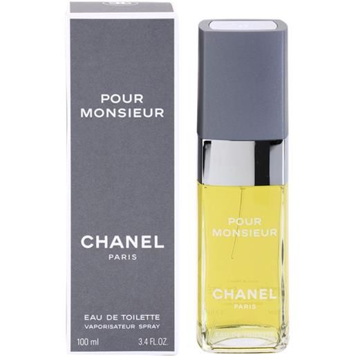 Chanel pour monsieur eau de toilette spray, 100 ml - profumo uomo
