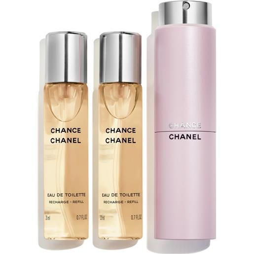 Chanel chance eau de toilette twist & spray 3 x 20 ml - donna