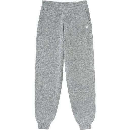 Sporty & Rich pantaloni sportivi con ricamo - grigio