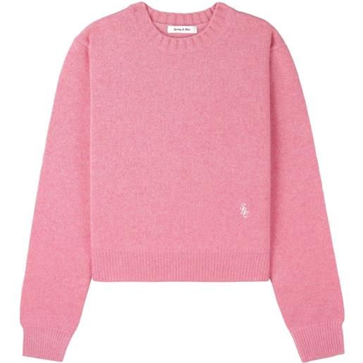 Sporty & Rich maglione con ricamo - rosa