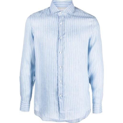Brunello Cucinelli camicia a righe - blu