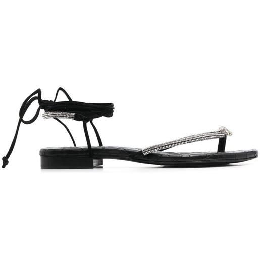 Philipp Plein sandali con decorazione - nero