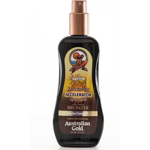 Australian Gold dark tanning accelerator spray gel with bronzer 237 ml