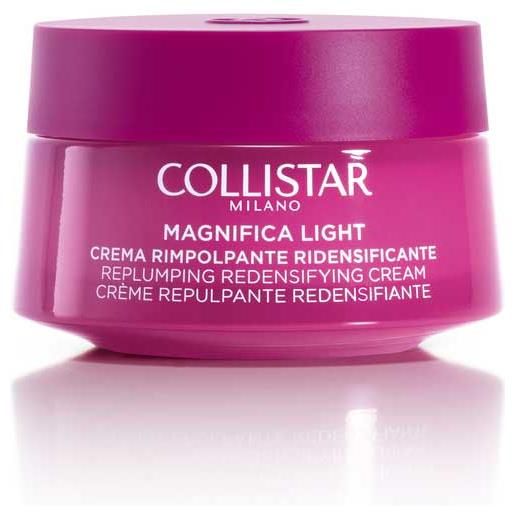 Collistar magnifica light crema rimpolpante ridensificante viso e collo 50ml