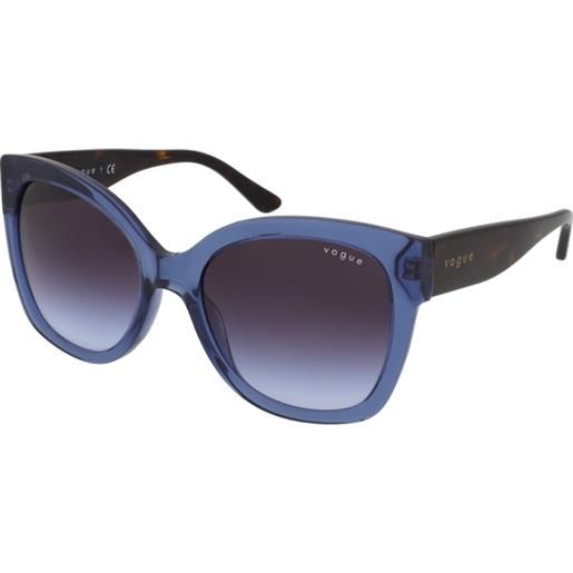 Vogue vo5338s 28304q | occhiali da sole graduati o non graduati | prova online | plastica | cat eye | blu | adrialenti
