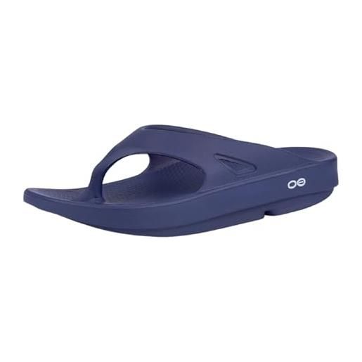 OOFOS ooriginal, sandali da atletica unisex-adulto, blu (navy), 45 eu