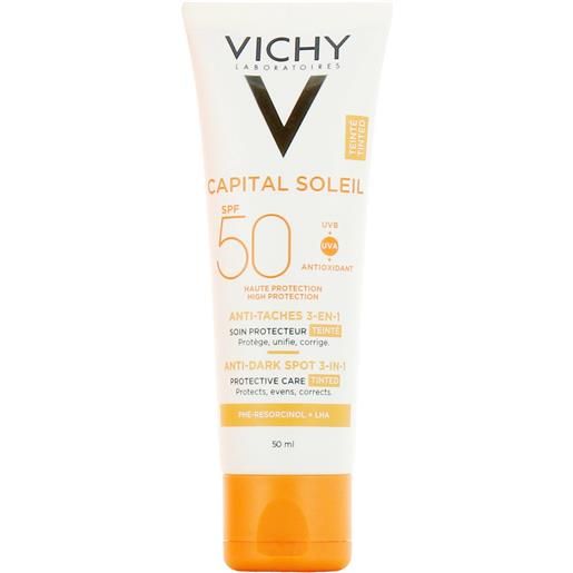 Vichy capital soleil trattamento anti-macchie colorato 3in1 spf50 50ml vichy