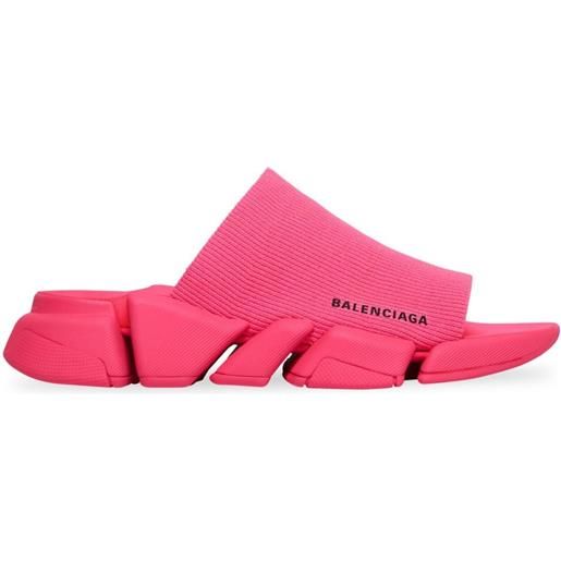 Balenciaga sneakers speed 2.0 con stampa - rosa