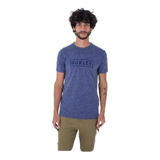 Hurley maglietta a maniche corte uomo - oceancare outline textured