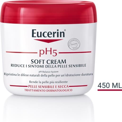 BEIERSDORF SPA eucerin ph5 soft cream - crema idratante per pelle secca e sensibile - 450 ml