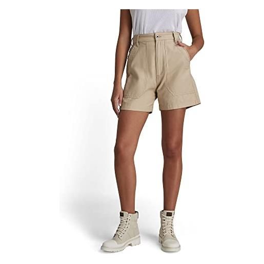 G-STAR RAW women's 3d fatigue shorts, beige (whitebait d21101-c973-1603), 28