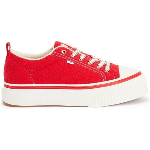 AMI Paris sneakers con suola rialzata - rosso