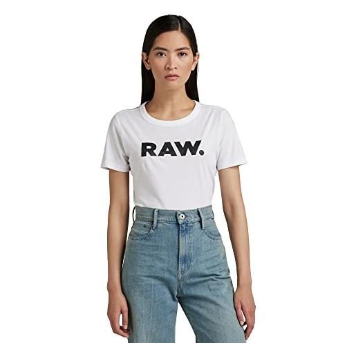 G-STAR RAW women's raw. Slim t-shirt, marrone (raw hide d21226-4107-c740), m