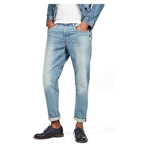 G-STAR RAW men's loic relaxed tapered jeans, blu (sun faded cyan d16132-b767-b164), 30w / 34l