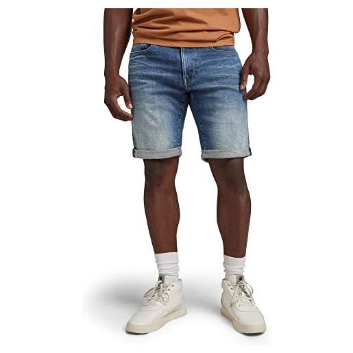 G-STAR RAW men's 3301 slim denim shorts, grigio (sun faded glacier grey d17418-a634-c464), 38