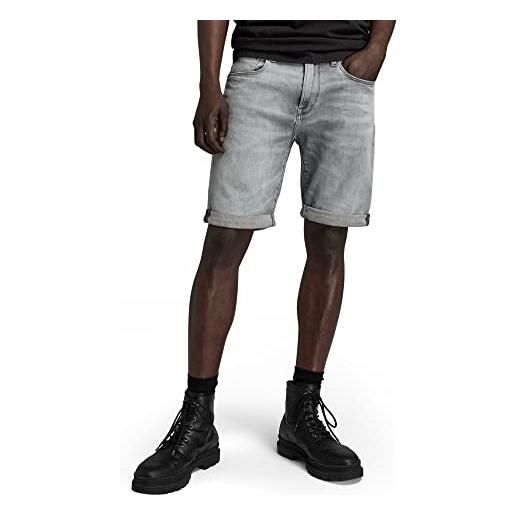 G-STAR RAW men's 3301 slim denim shorts, grigio (sun faded glacier grey d17418-a634-c464), 31