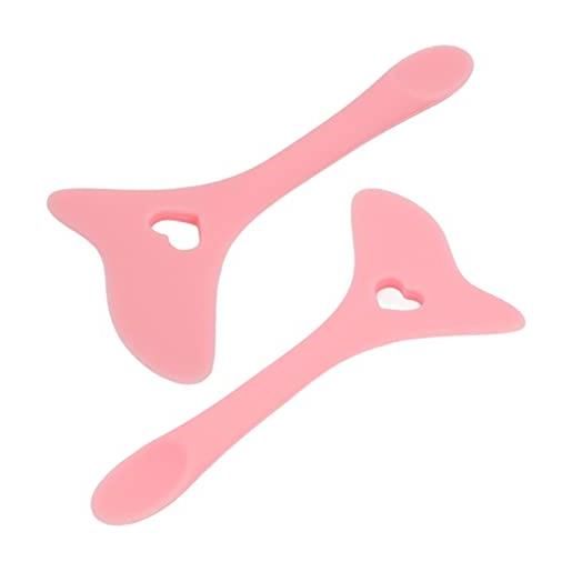 Natudeco eyeliner in silicone strumento di aiuto alato ciglia ombretto eyeliner stencil strumento di trucco facile rossetto indossare aiuti maschera per il viso applicatore principianti(rosa)