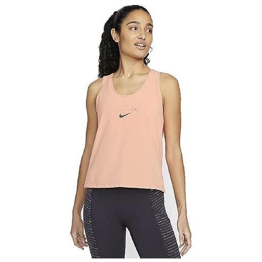 NIKE dri fit run dvn cnvrtbl top senza maniche lt madder root/black m