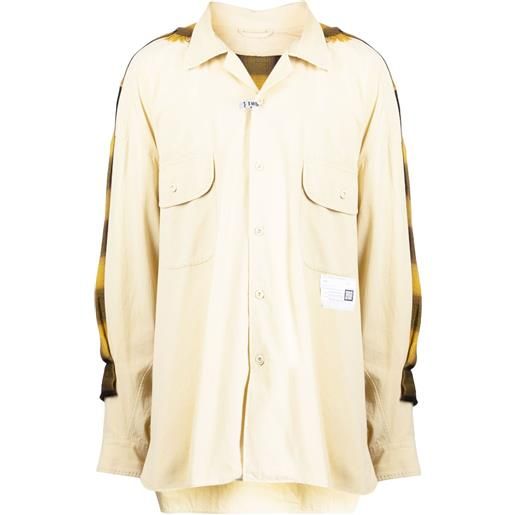 Maison Mihara Yasuhiro camicia back covered - giallo