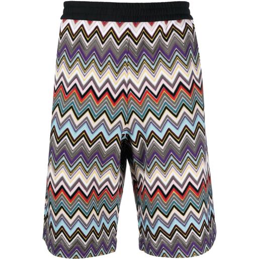 Missoni shorts con motivo a zigzag - nero