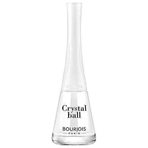 Bourjois smalto unghie 1 seconde, ad asciugatura rapida, effetto manicure professionale a lunga durata, 9 ml, 22 crystal ball