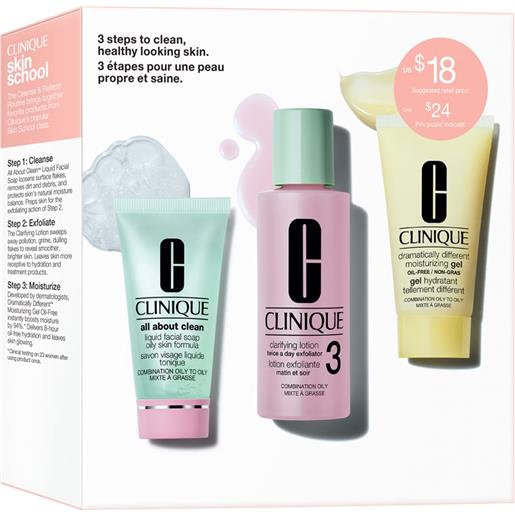 Clinique 3-step skin care kit skin type 3