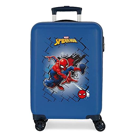 Marvel spiderman red, bagagli per bambino, blu (blue), 38x55x20 cms